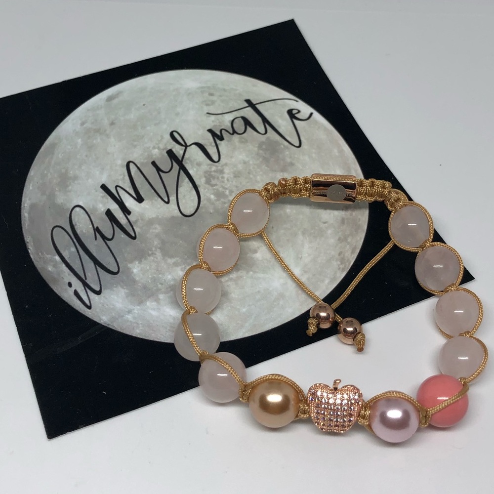 Natural Rose Quartz Gemstone Bracelet